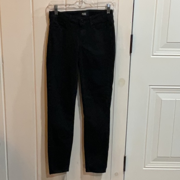 Paige Verdugo Skinny Jean Ankle Black shadow  Size 25 - Picture 1 of 6